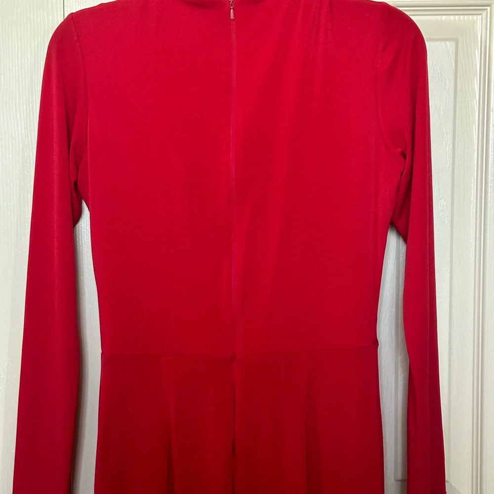 Elegant Red Jumpsuit by EX Coast Red Jumpsuit Size 6 - Picture 13 of 14